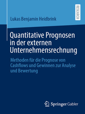 cover image of Quantitative Prognosen in der externen Unternehmensrechnung
